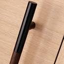 GB1400R Holz dunkel Wenge, Edelstahl RAL 9005 tiefschwarz GB1400R Holz dunkel Wenge, Edelstahl RAL 9005 tiefschwarz